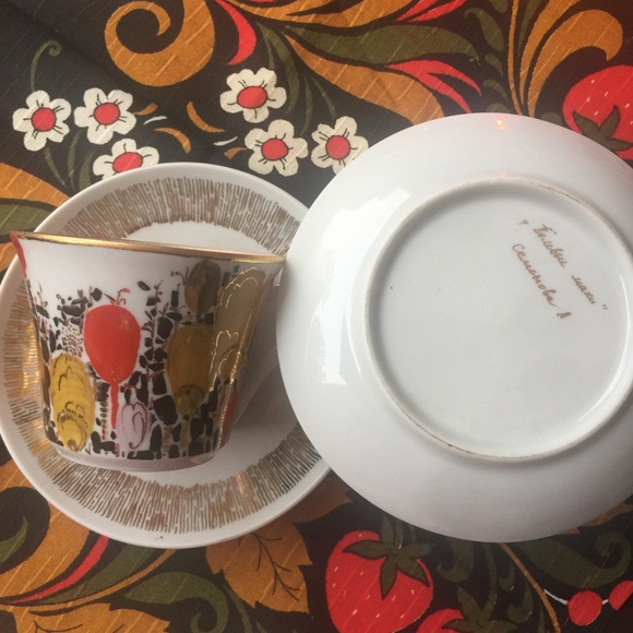 Tea pair “Field Poppies” (2 cups with saucers) - Picture 10 of 10